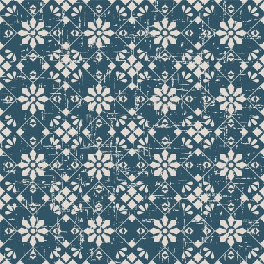 Sorunsuz yıpranmış antika arka plan 347_cross kare onay çiçek