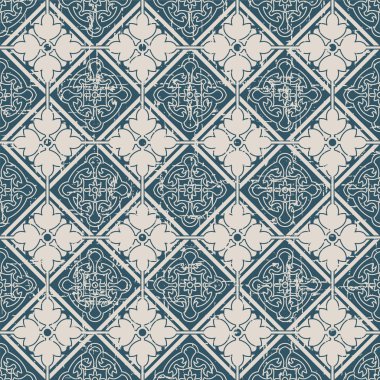 Sorunsuz yıpranmış antika arka plan 357_square kontrol çapraz yuvarlak çiçek çerçeve