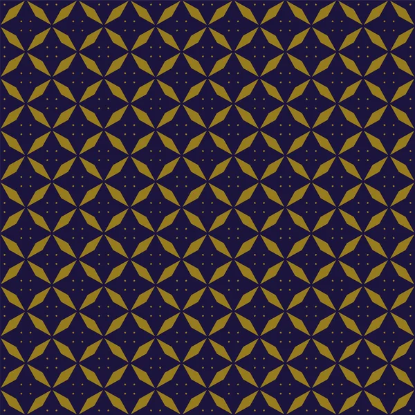 Elegante antike goldbraune und blaue Hintergrund 342 _ elegante Rautengeometrie Kreuz — Stockvektor