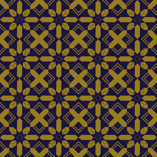 Элегантный антикварный коричневый и синий фон 355 _ crystal cross geometry square — стоковый вектор