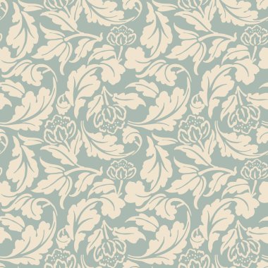 Zarif antika arka plan 414_garden çiçek sarmal çapraz yaprak