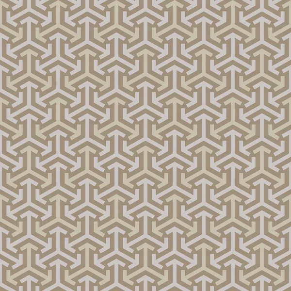 Seamless background image of vintage brown geometry arrow triangle cross line. — ストックベクタ