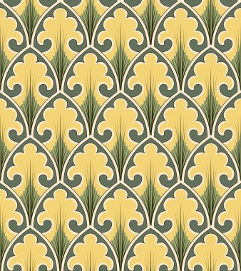 Antika sorunsuz arka plan görüntüsü eğrinin çapraz vintage doğa Bahçe yaprak