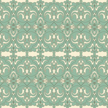 Zarif ışık yeşil eğrisi sarmal çiçek çiçek Dürbünü antika sorunsuz arka plan görüntü