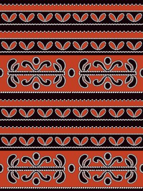 Eğri anahat desen yuvarlak ilkel tekrar antika sorunsuz arka plan görüntü