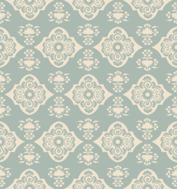 Sorunsuz arka plan 457 oryantal Çin mavi sarmal asma çiçek antika