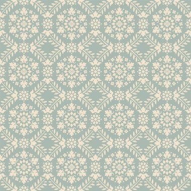 Antika sorunsuz arka plan 543 vintage yuvarlak çapraz çiçek asma yaprağı