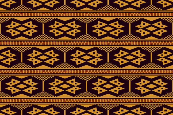 Antike nahtlose Hintergrundbild der Aborigine Karo quadratische Geometrie — Stockvektor