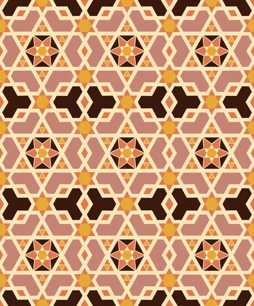 Antique seamless background image of Islamic geometry cross polygon star frame — Διανυσματικό Αρχείο