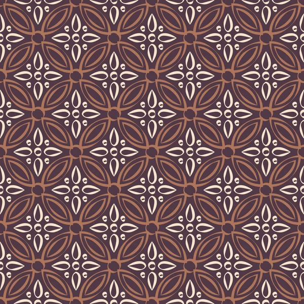 Antike nahtlose Hintergrundbild des Vintage Round Cross Blume Kaleidoskop — Stockvektor