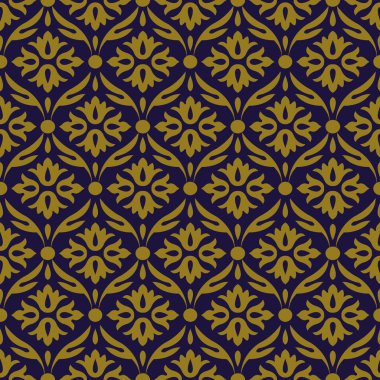 Antika sorunsuz arka plan 473 ilkel eğrisi çiçek yuvarlak