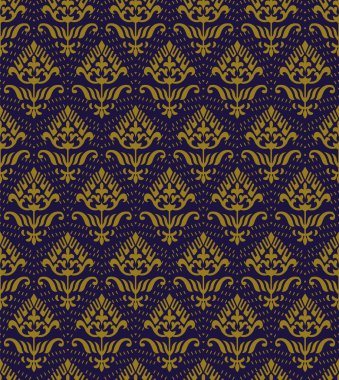 Antika sorunsuz arka plan 505 vintage nokta çizgi eğrisi Bahçe çiçek