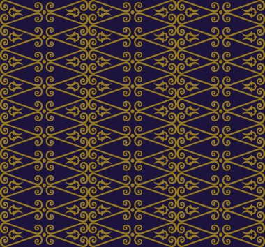 Antika sorunsuz arka plan 520 vintage eğrisi sarmal onay kare çapraz