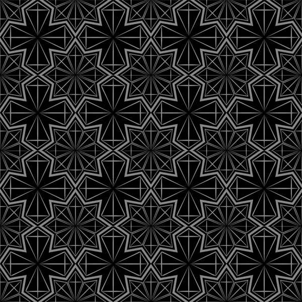 Antike nahtlose Hintergrund 501 Sterne Polygon Geometrie Kreuzlinie — Stockvektor