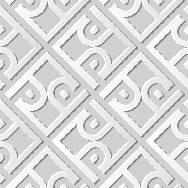 3D papieru sztuki 561 krzyż rama spirala sprawdzić geometrię — Wektor stockowy