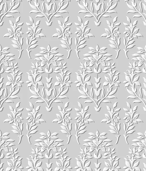 3D papier art 572 nature jardin fleur feuille — Image vectorielle