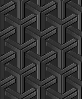 Karanlık 3d kağıt sanat 489 üçgen geometrisi çapraz çerçeve
