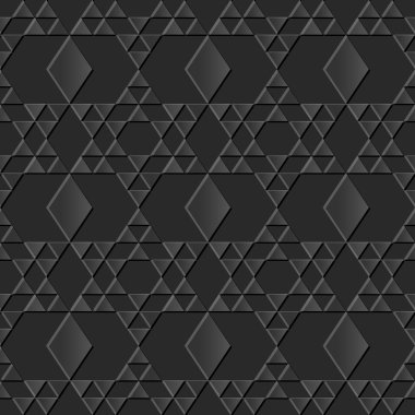 Karanlık 3d sanat 526 çokgen üçgen geometrisi çapraz kağıt