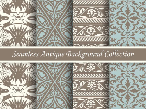 Antique seamless background collection_162 — Stock Vector