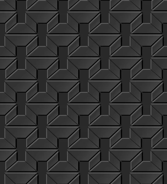 Temné 3d papírové umění 490 geometrie mnohoúhelník čtvercové kaleidoskop — Stockový vektor