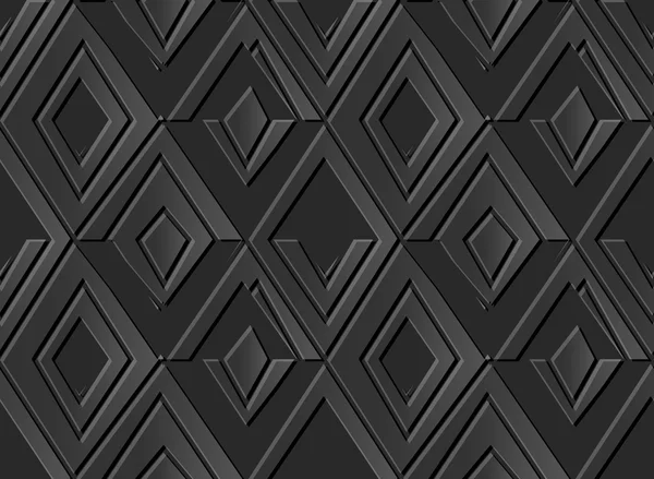 暗い 3 d ペーパー アート 549 三角形チェック ジオメトリ菱形 — ストックベクタ