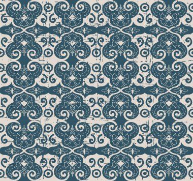 Sorunsuz arka plan 464 oryantal Çince sarmal doğa kelebek çiçek yıpranmış