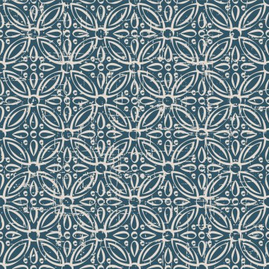 Sorunsuz arka plan 542 vintage yuvarlak çapraz çiçek kaleydoskop yıpranmış