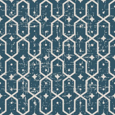 Yıpranmış çerçeve sorunsuz arka plan 555 vintage yıldız yuvarlak geometri çapraz