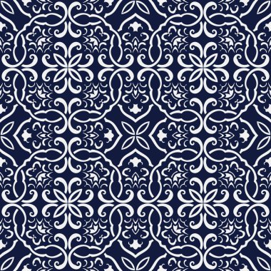 Kesintisiz mavi Japon arka plan çokgen eğrisi sarmal çapraz Cha