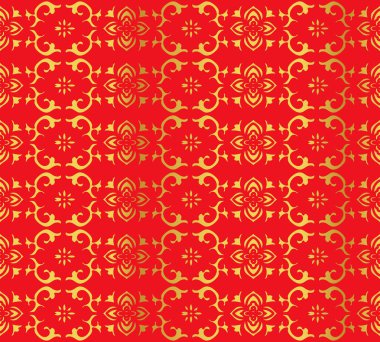 Sorunsuz altın Çin arka çapraz sarmal çerçeve çiçek