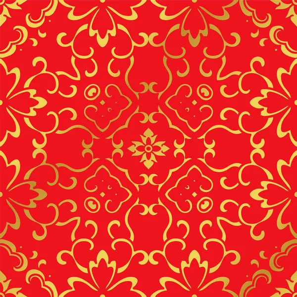 Sorunsuz altın Çin asma çiçek çapraz eğri arka plan