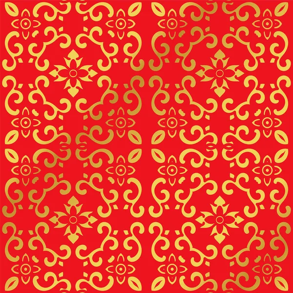 Sorunsuz altın Çince sarmal eğri çiçek çapraz arka plan