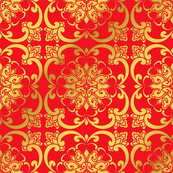 Sorunsuz altın Çin arka plan eğrisi sarmal çapraz çiçek