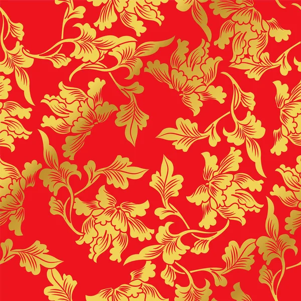 Sorunsuz altın Çin doğa botanik yaprak arka plan