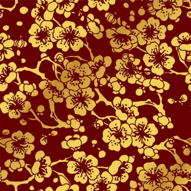 Sorunsuz altın Çin arka çapraz Erik çiçeği