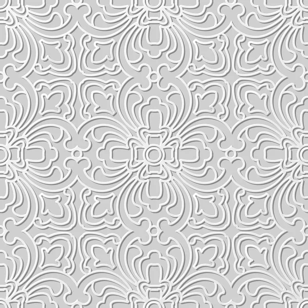 Courbe de motif d'art 3D en papier ligne de géométrie croisée — Image vectorielle