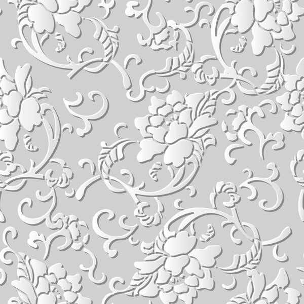 Спиральный ботанический цветочный лист
