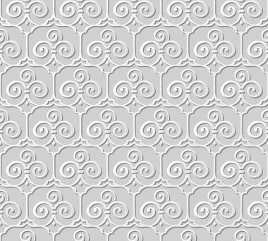 3D kağıt sanat desen trefoil eğrisi sarmal çapraz çerçeve