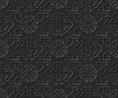 3D kağıt sanat desen geometri sarmal merdiven çiçek