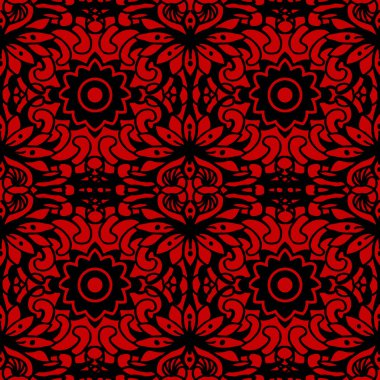 Sorunsuz Çin arka plan eğrisi yuvarlak çapraz çiçek Kaleydeskop