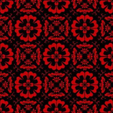 Sorunsuz Çince çapraz Spiral yuvarlak çiçek Kaleidosco arka plan