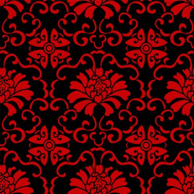 Sorunsuz Çince botanik sarmal asma çiçek arka plan