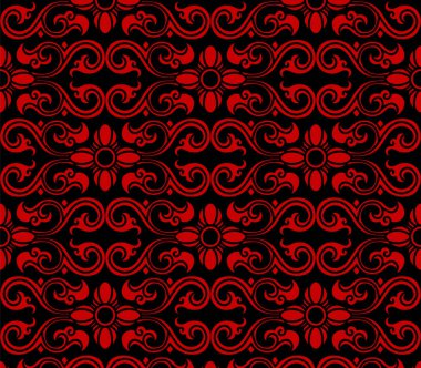 Sorunsuz Çin arka plan eğrisi sarmal çapraz çiçek