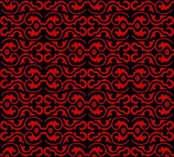 Cadre rond sans couture de spirale de spirale de fond chinois — Image vectorielle
