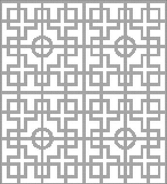 Yarı ton siyah sorunsuz geçmiş geom kare çapraz yuvarlak