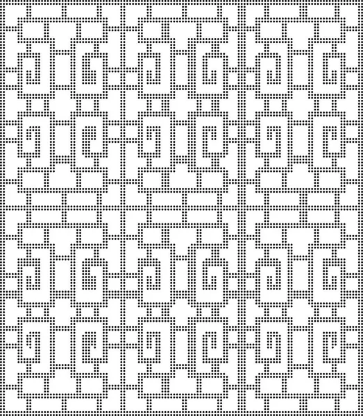Espiral de rejilla de geometría de fondo sin costura negra redonda de medio tono — Archivo Imágenes Vectoriales