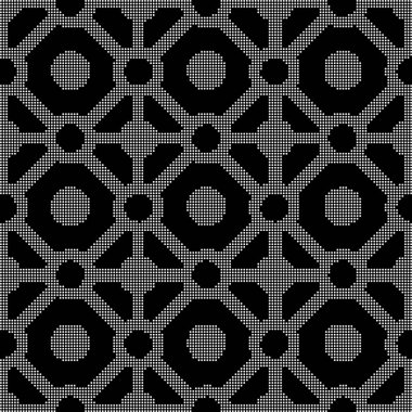 Yarı ton yuvarlak yuvarlak kare onay cros sorunsuz arka plan siyah