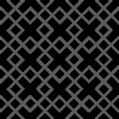 Yarı ton siyah sorunsuz arka plan onay fram kare yuvarlak