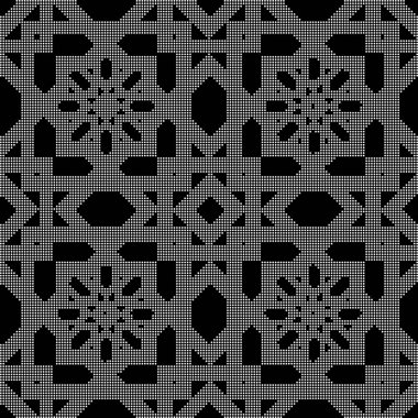 Yarı ton yuvarlak kare izleme çapraz sorunsuz arka plan siyah yıldız