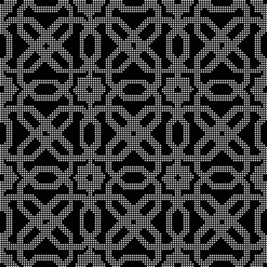 Yarı ton siyah sorunsuz geçmiş çokgen yıldız çapraz akış yuvarlak